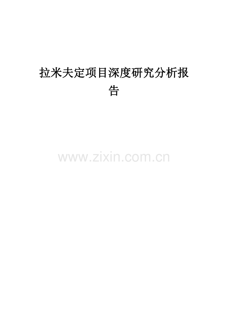 拉米夫定项目深度研究分析报告.docx_第1页