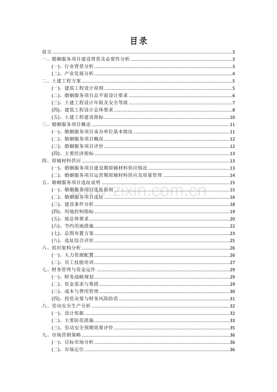 婚姻服务项目投资分析及可行性报告.docx_第2页