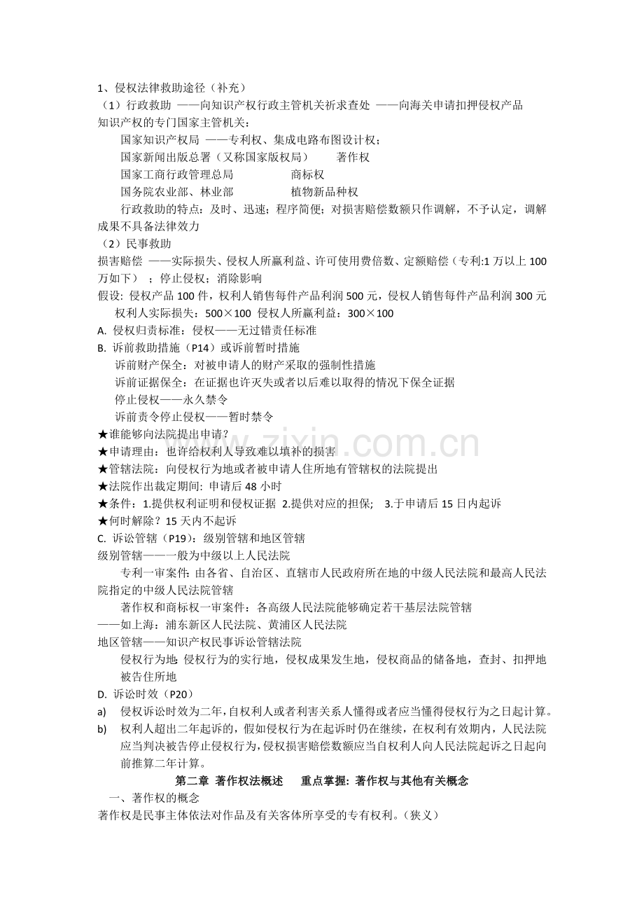 2024年知识产权法精华.docx_第2页