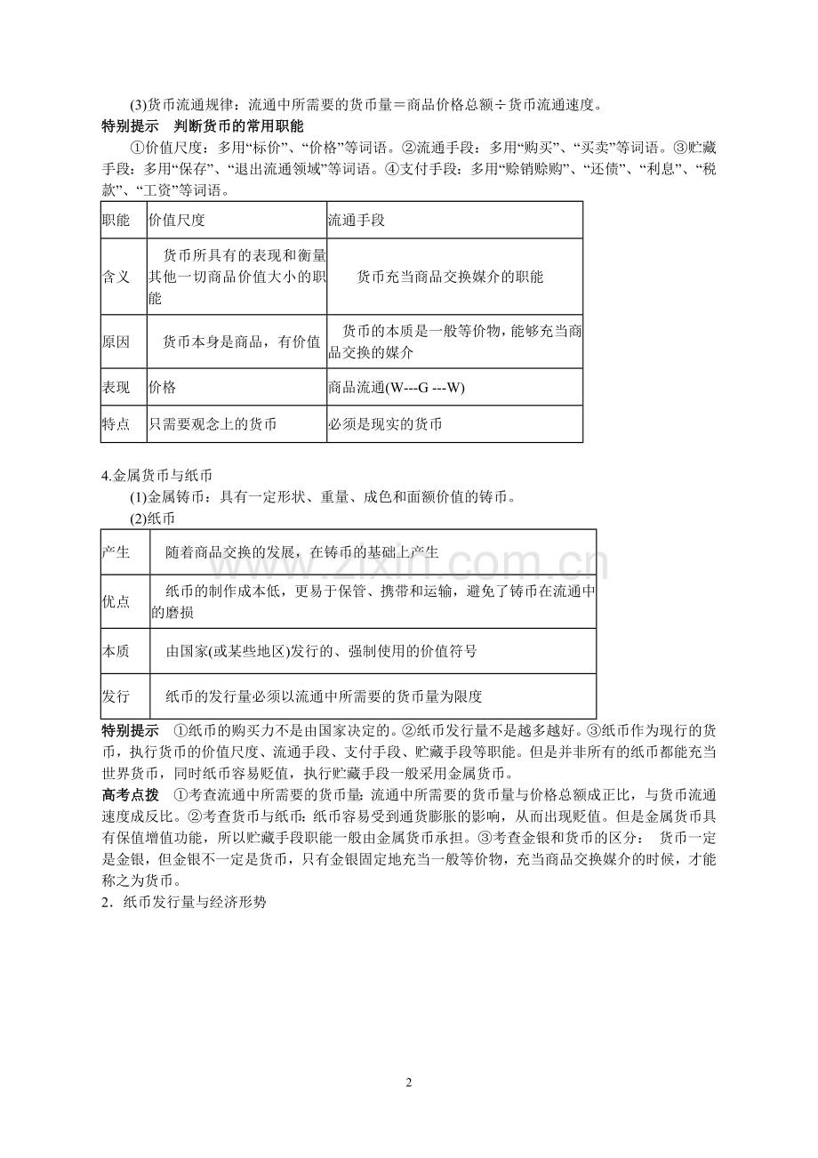 第一轮复习经济政治选修.doc_第2页
