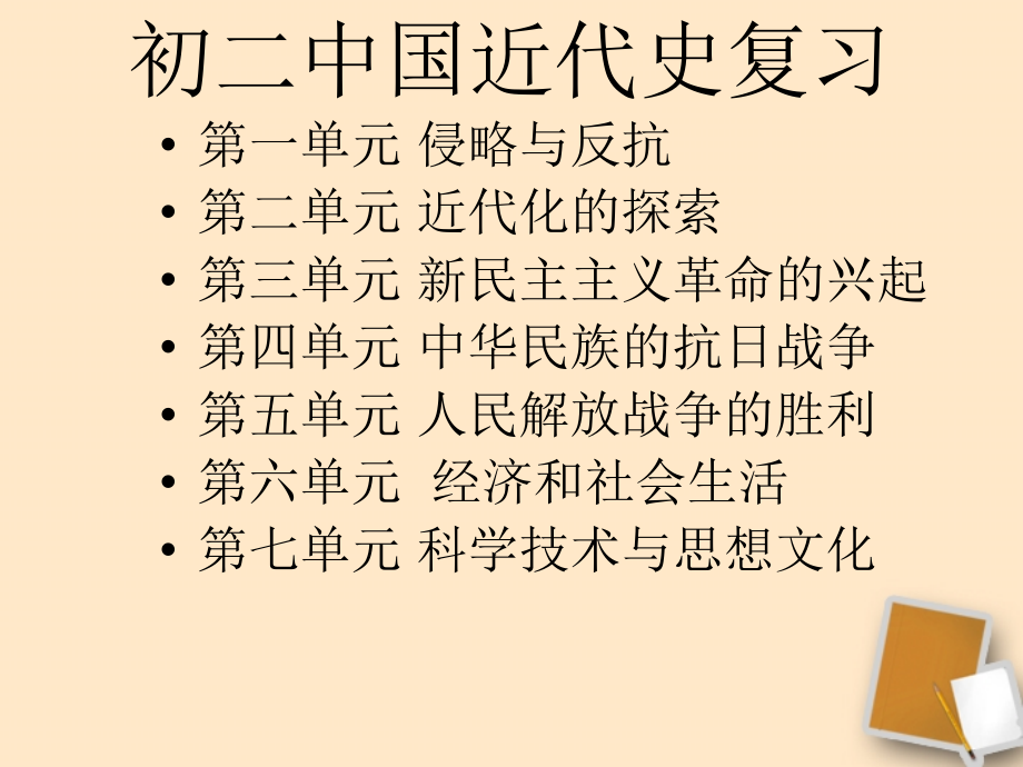 九年级中考复习中国近代史中考复习课件.ppt_第1页