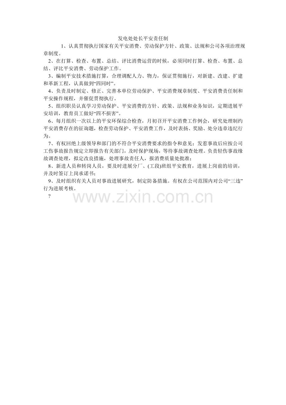 发电处处长安全责任制.doc_第1页