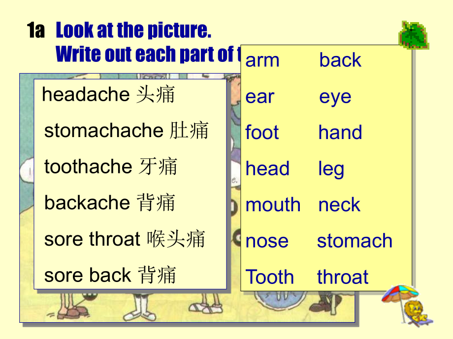 人教八年级上Unit2What'sthematter3课件.ppt_第2页