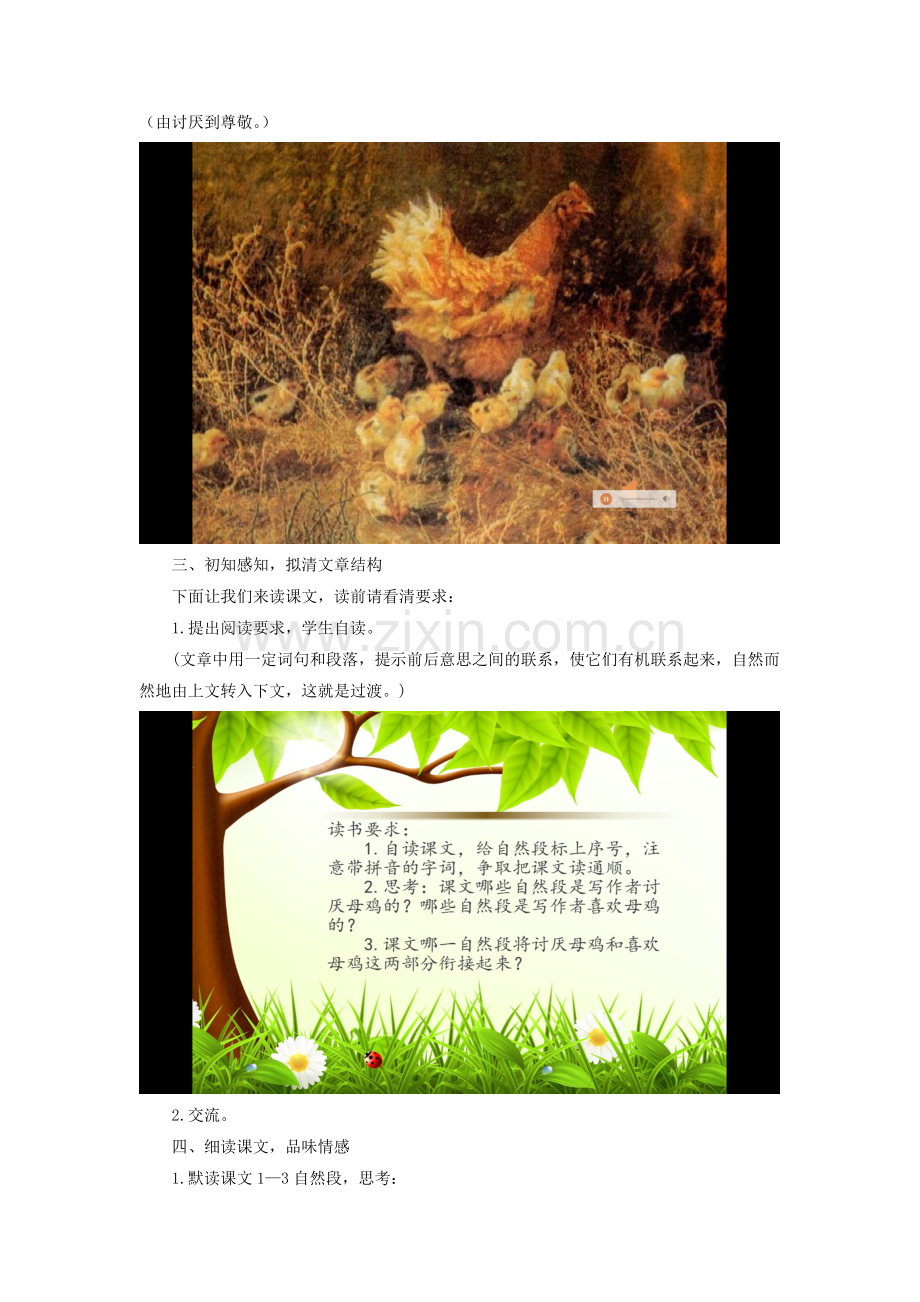 《母鸡》教学设计(3).doc_第2页