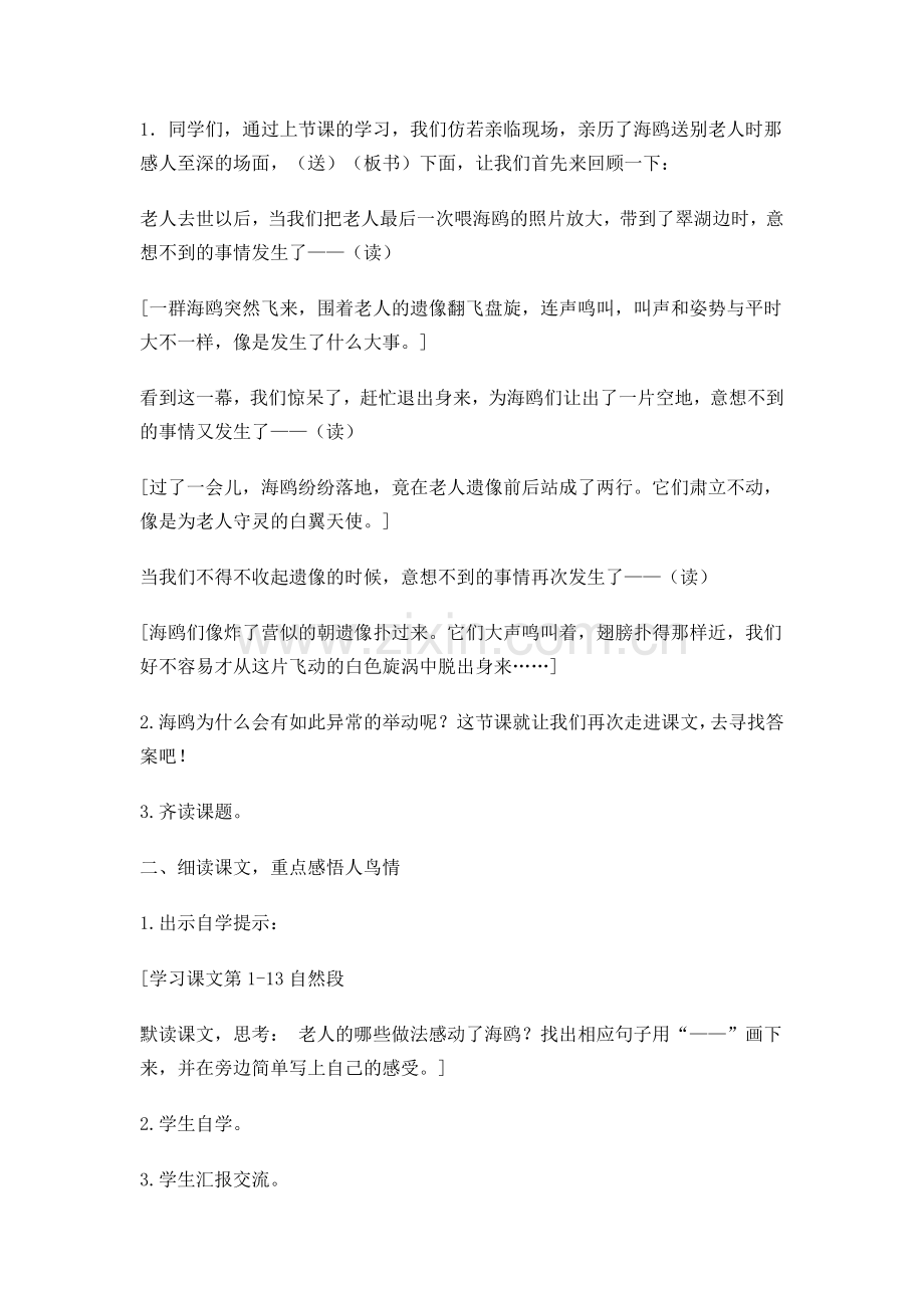老人与海鸥教学设计1.doc_第2页
