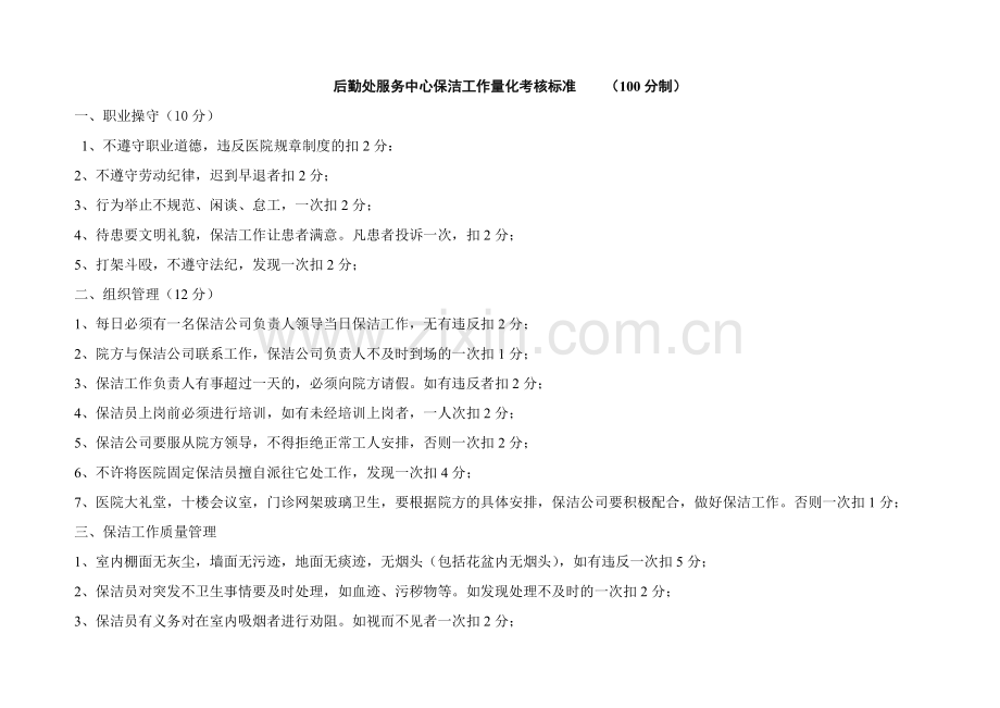 后勤处量化考核细则.doc_第2页