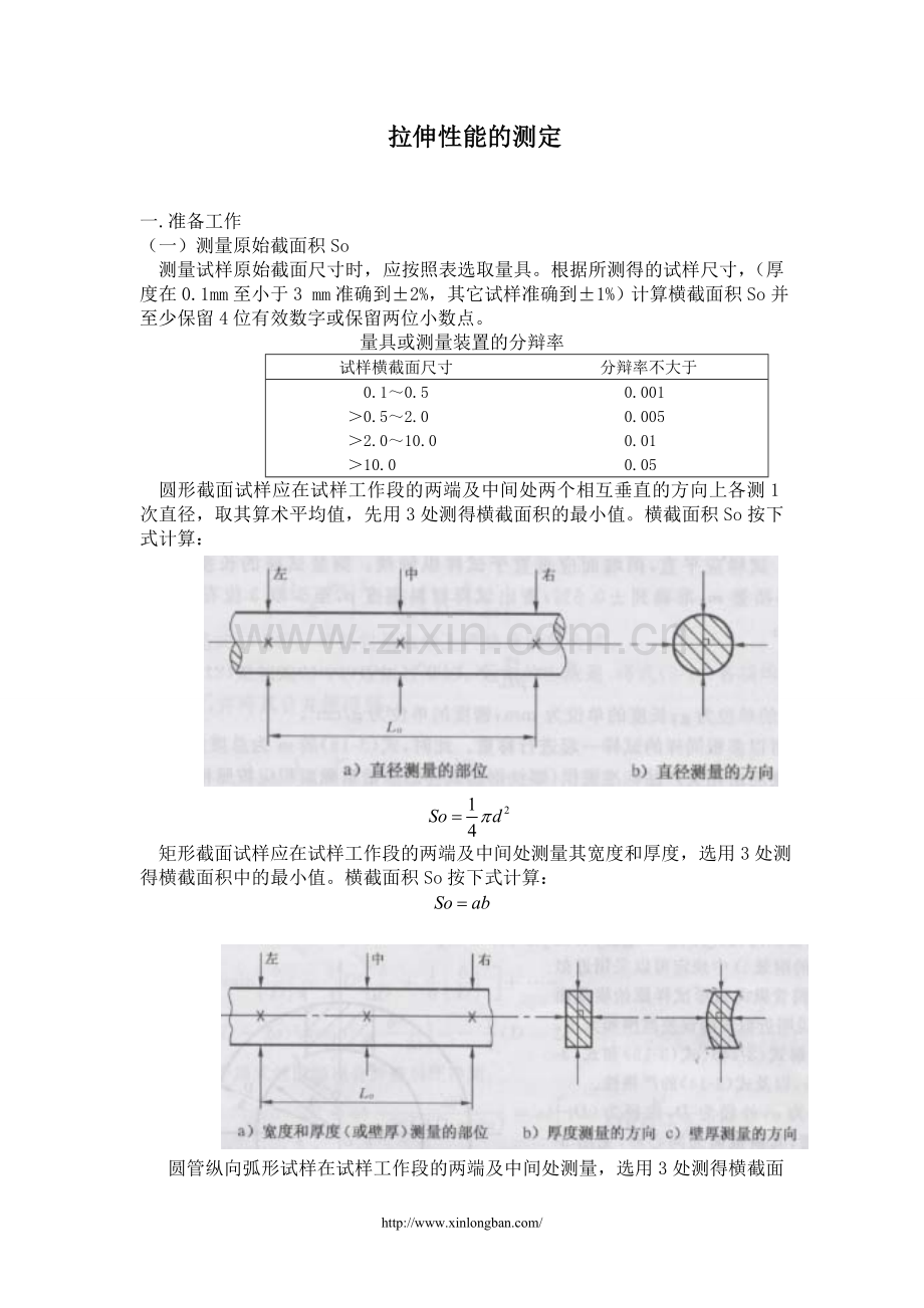 拉伸性能的测定.doc_第1页