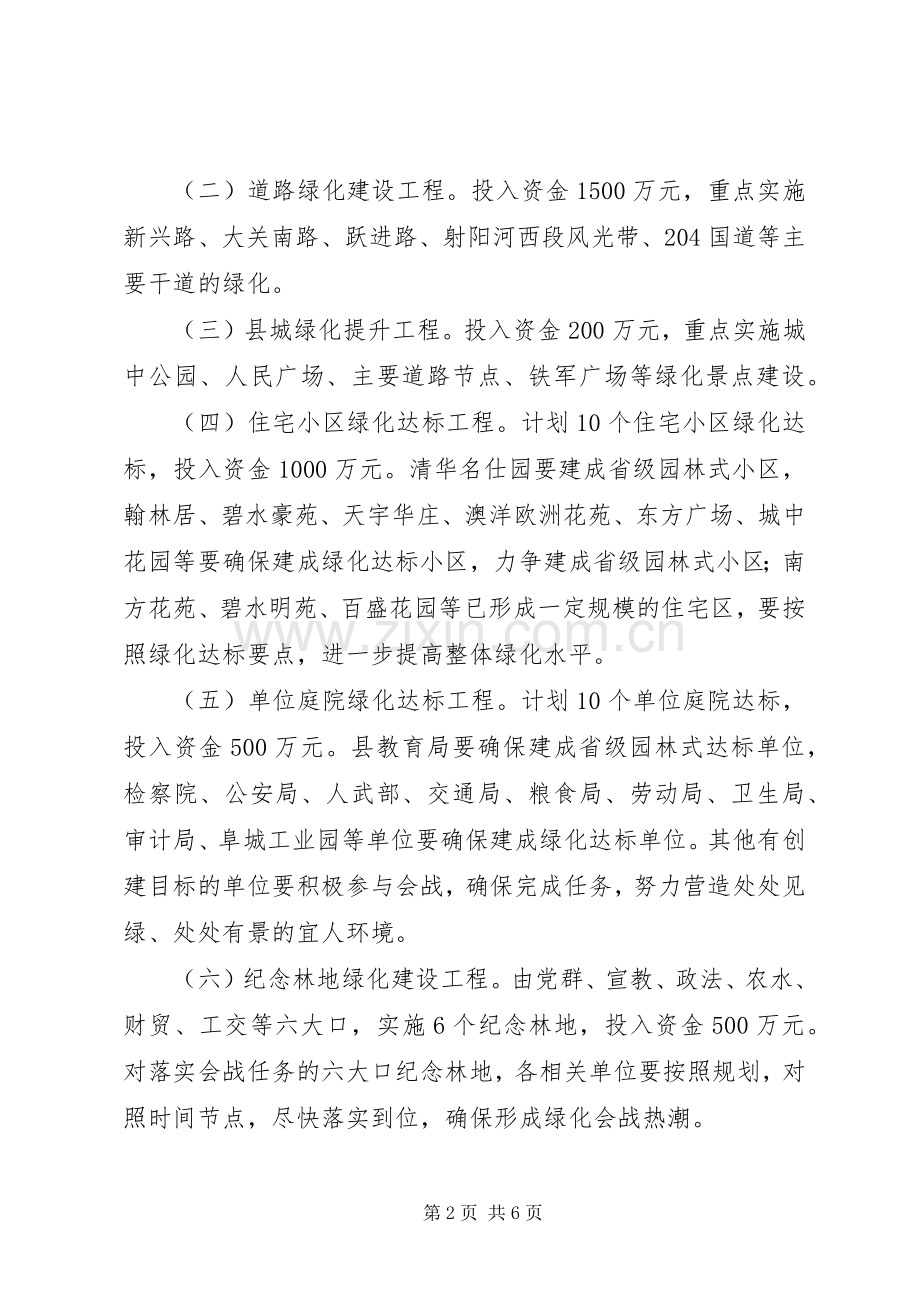 县城绿化会战的实施意见.docx_第2页