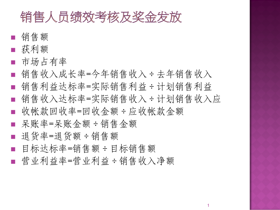 销售人员绩效考核及奖金发放.ppt_第1页
