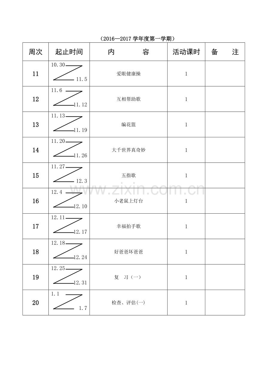 小班上学期音乐教育进度表.doc_第2页