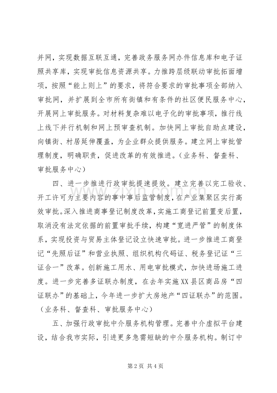 行政审批管理办公室年度工作要点.docx_第2页
