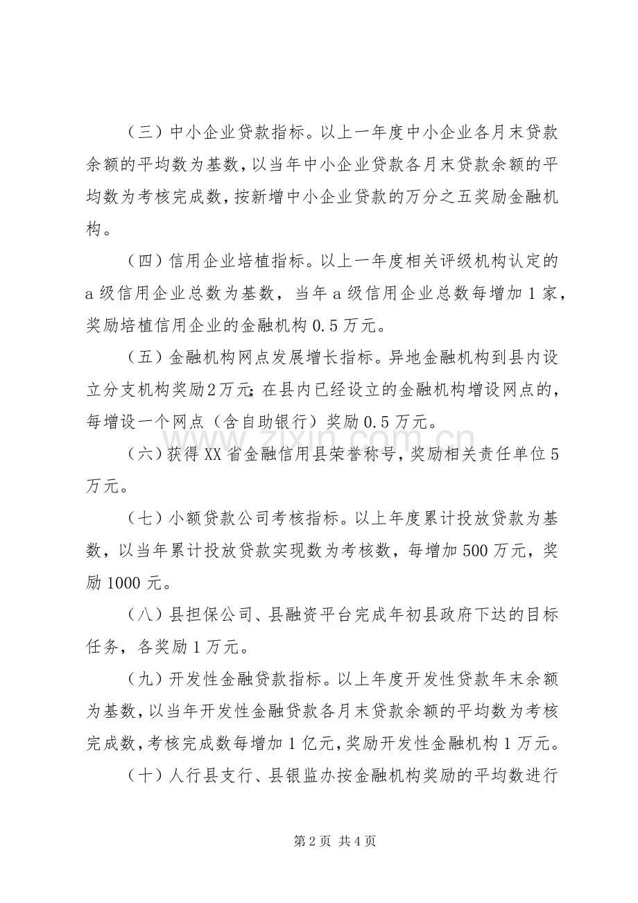 金融业支持县域经济评核奖励意见.docx_第2页