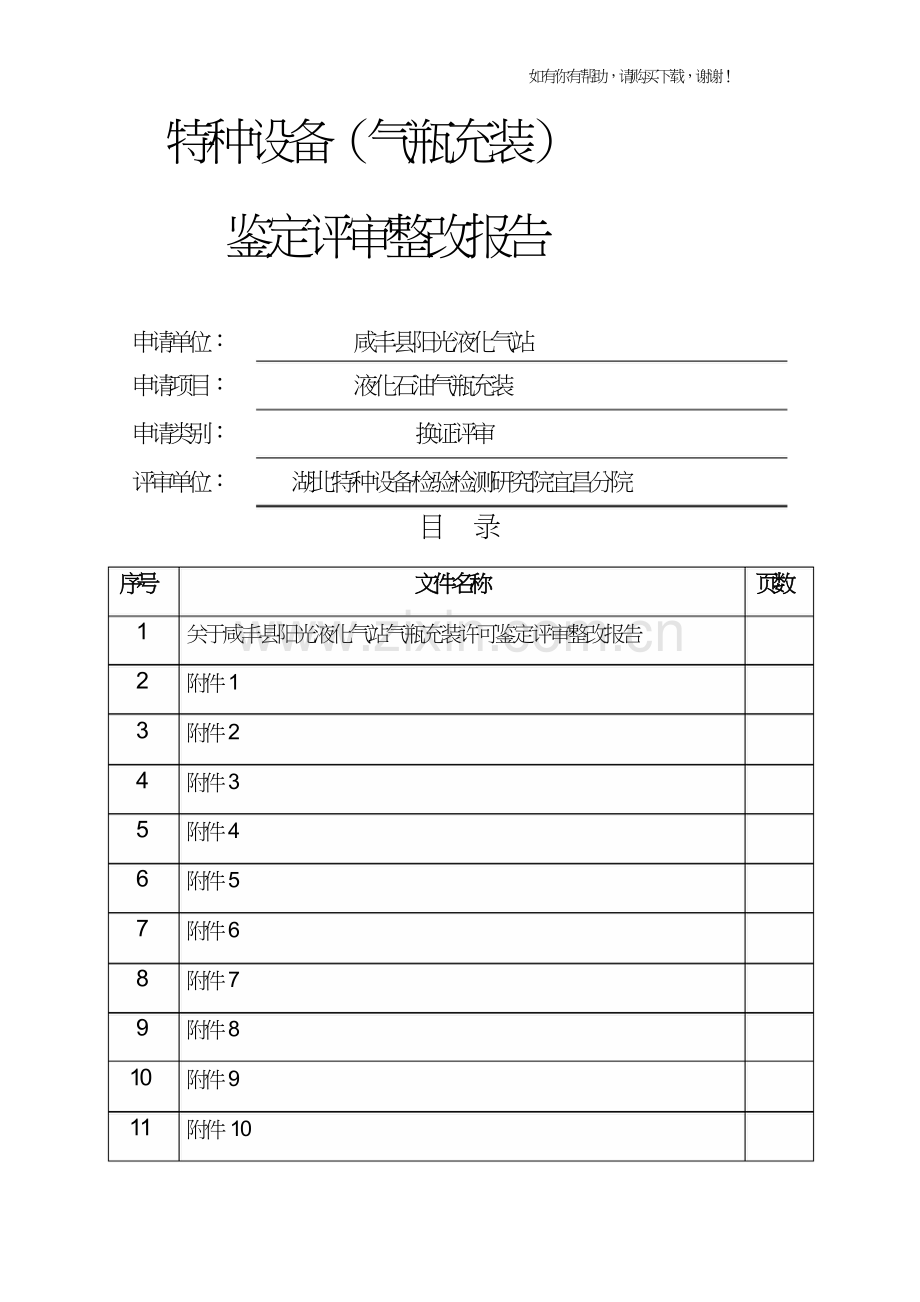 特种设备气瓶充装鉴定评审整改报告(doc37页).doc_第1页