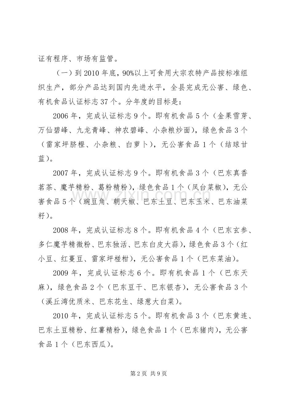 加强农业标准化工作的实施意见.docx_第2页