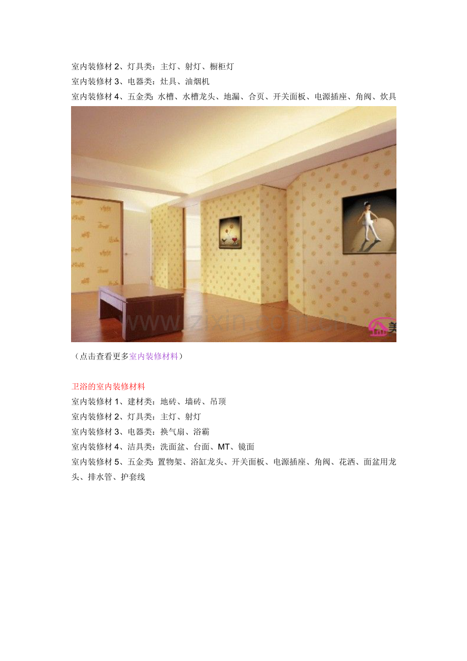 新型室内装修材料-室内装修材料清单及价格.doc_第2页