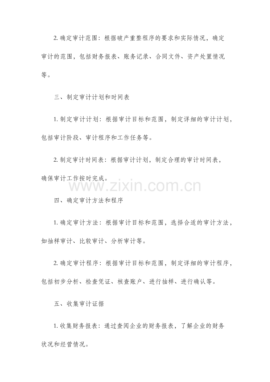 破产重整审计工作方案.docx_第2页