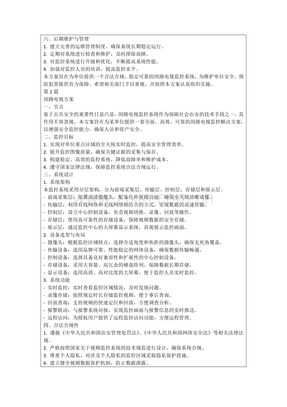闭路电视方案.docx_第2页