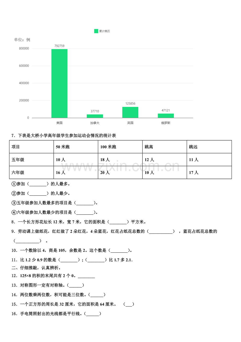 2024-2025学年新和县三年级数学第二学期期末质量检测模拟试题含解析.doc_第2页