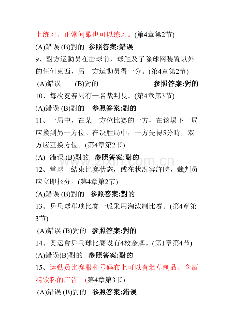 2025年乒乓球理论考试题库.doc_第2页