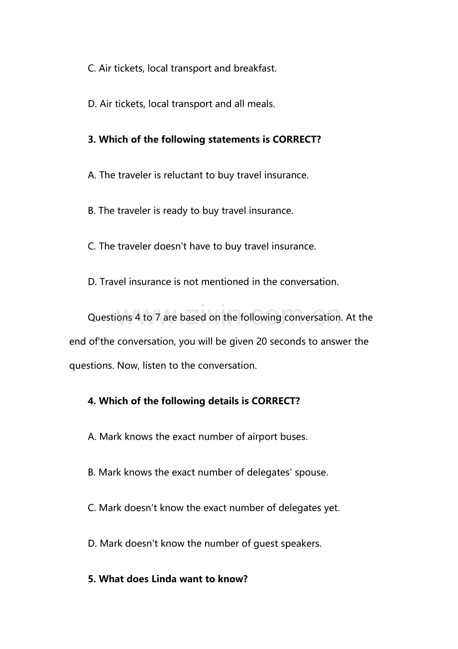 2025年英语专四真题及答案.docx_第2页