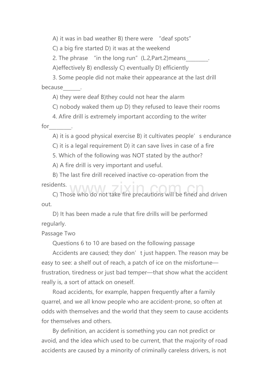 2025年山东省成学士学位英语考试样题与答案.docx_第2页