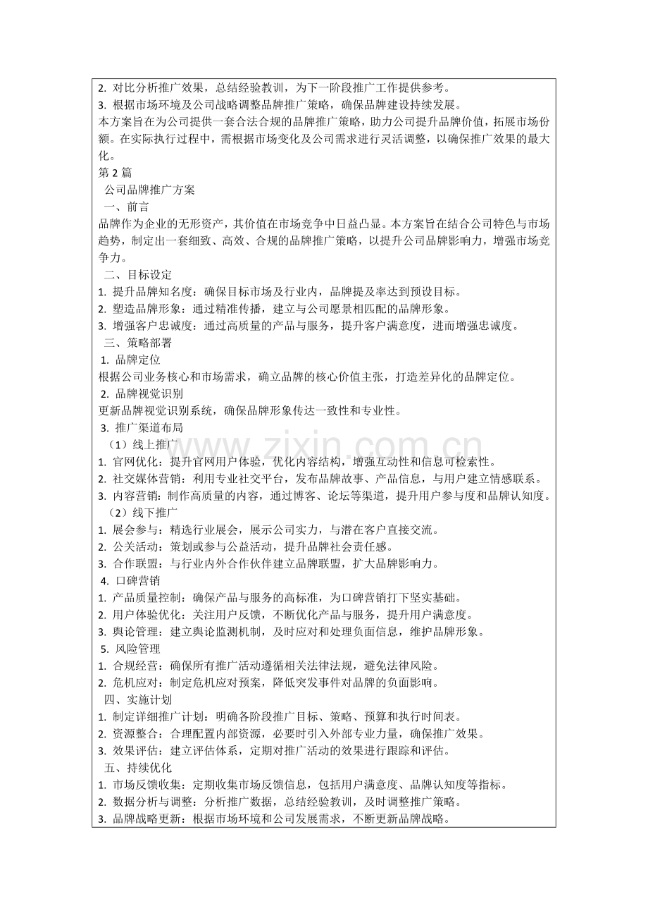 公司品牌推广方案.docx_第2页