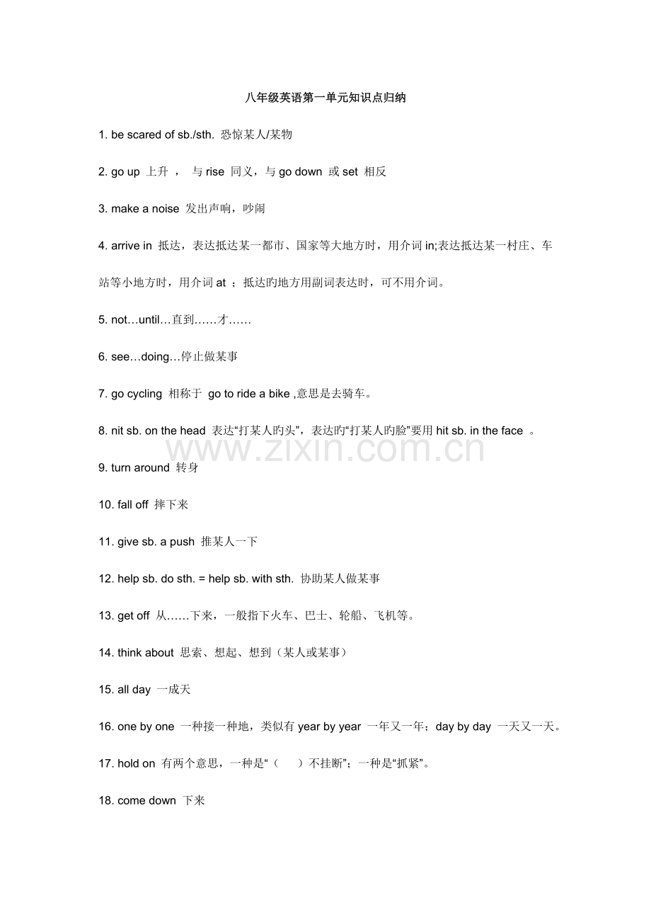 2023年八年级下册英语知识点总结人教版.doc_第1页