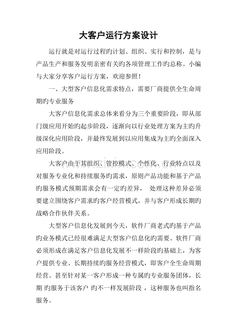 大客户运营方案设计.docx_第1页