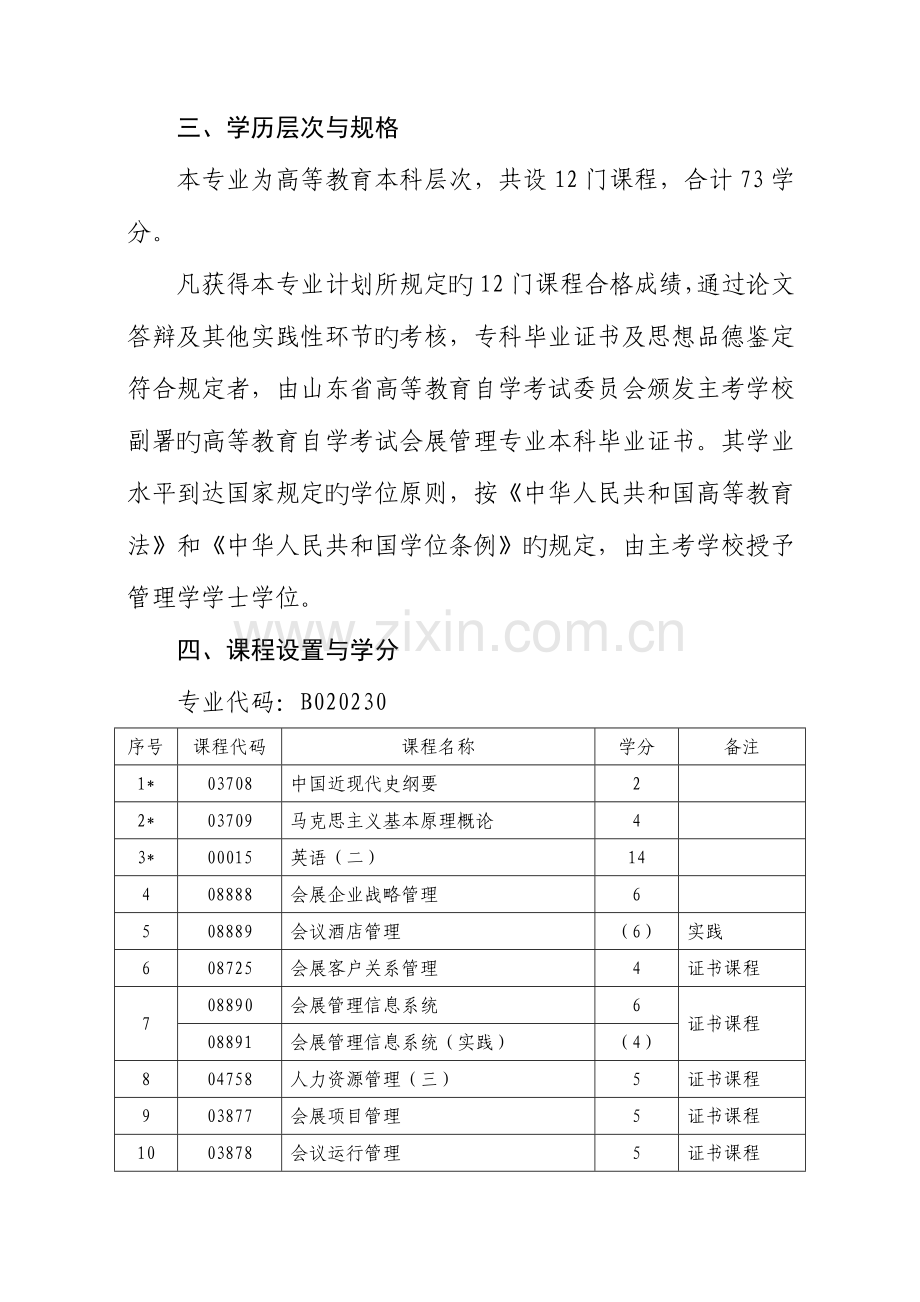 2023年高等教育自学考试会展管理专业独立本科段.doc_第2页