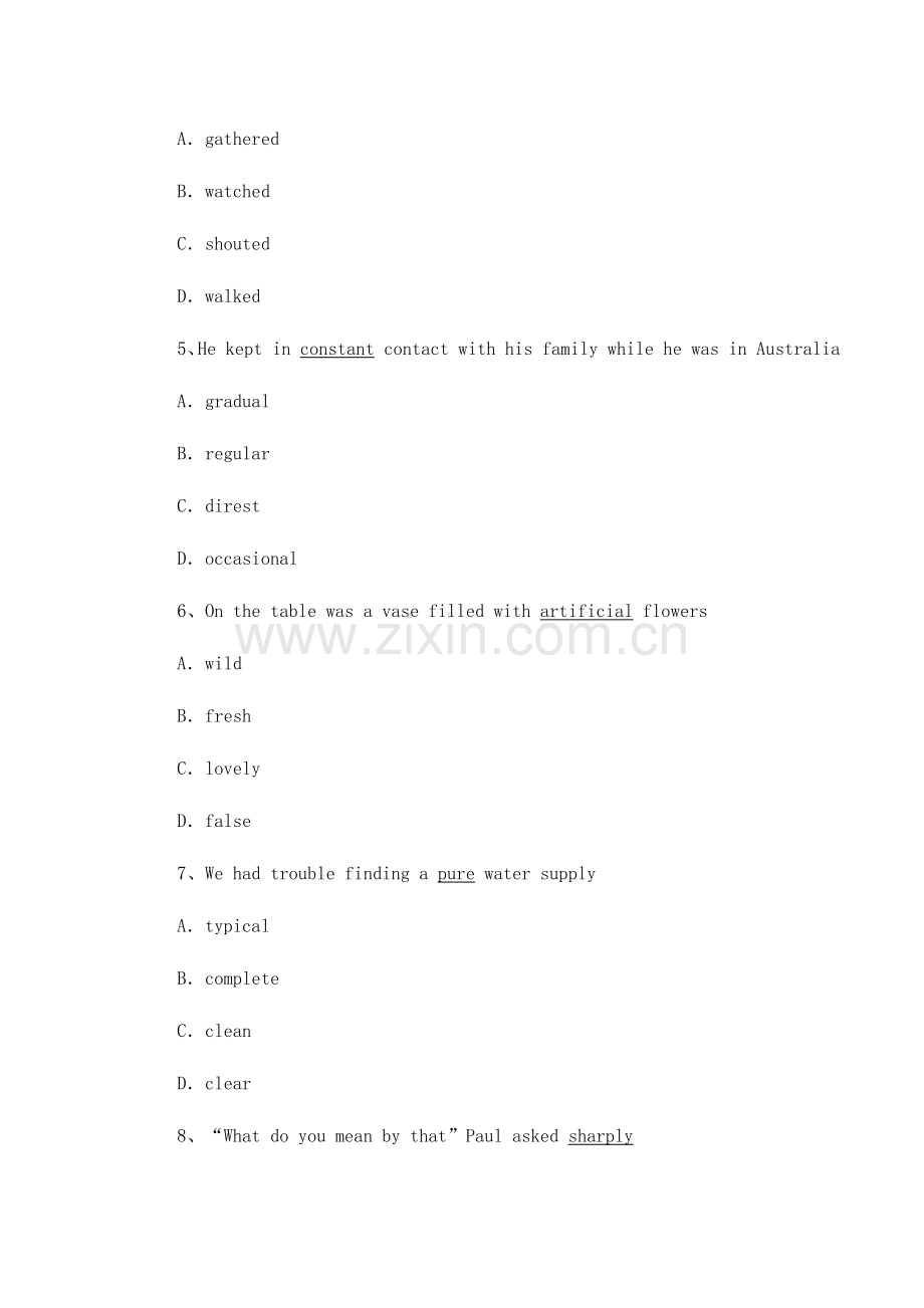 2023年职称英语考试综合类级真题及答案.doc_第2页
