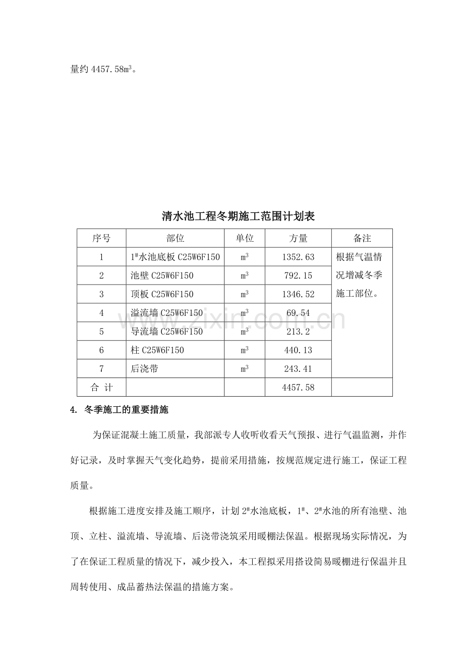 水厂清水池冬季施工方案.doc_第2页