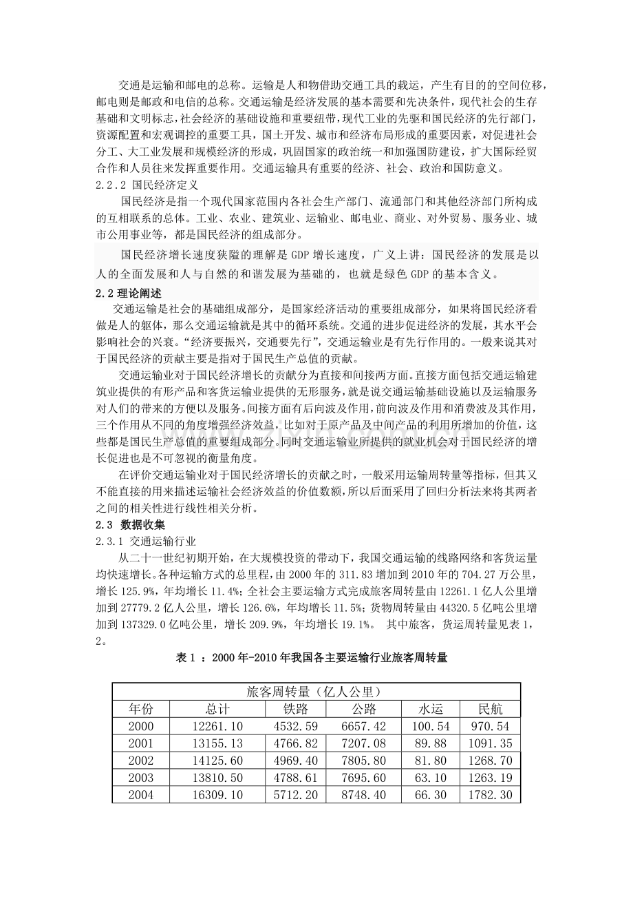 交通运输业与国民经济发展相关分析.doc_第2页