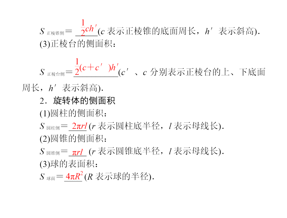 原创高考风向标高考理科数学一轮复习第十三章第2讲空间几何体的表面积和体积配套课件市公开课获奖课件省名.pptx_第2页