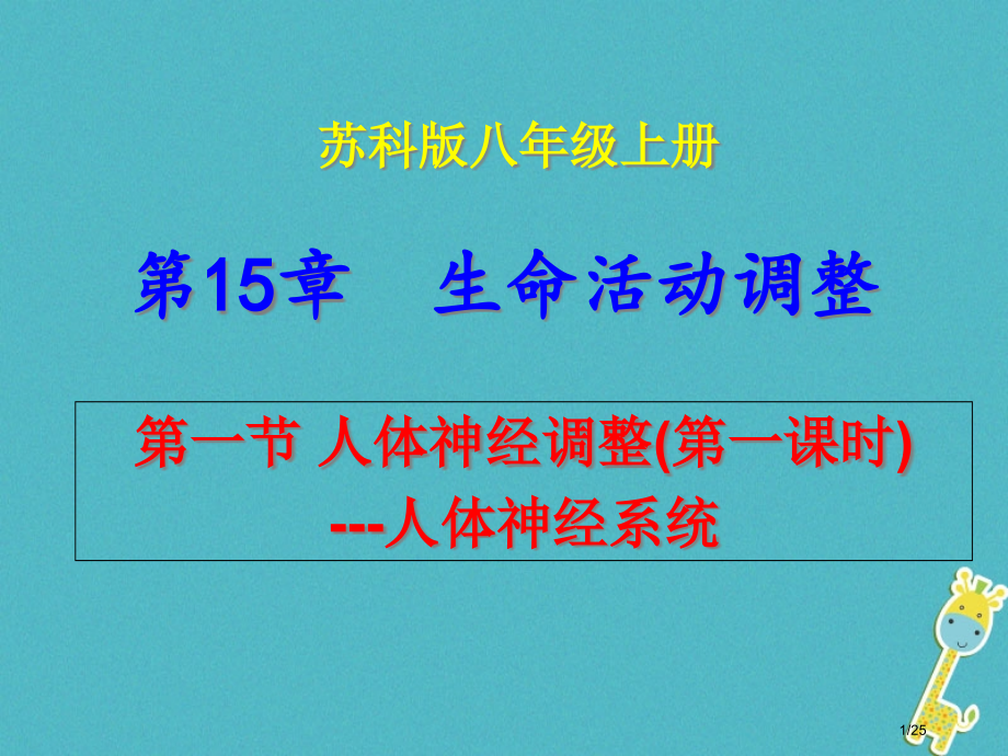八年级生物上册15.1人体的神经调节.pptx_第1页