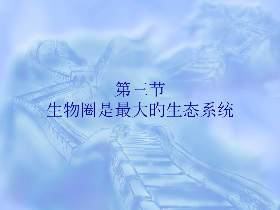 新人教版七年级上册生物圈是最大的生态系统.pptx_第1页