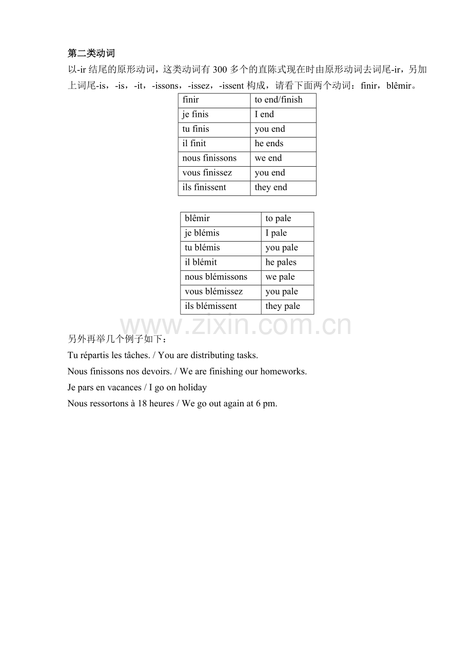 法语三类动词的直陈式现在时的变位方法.doc_第2页