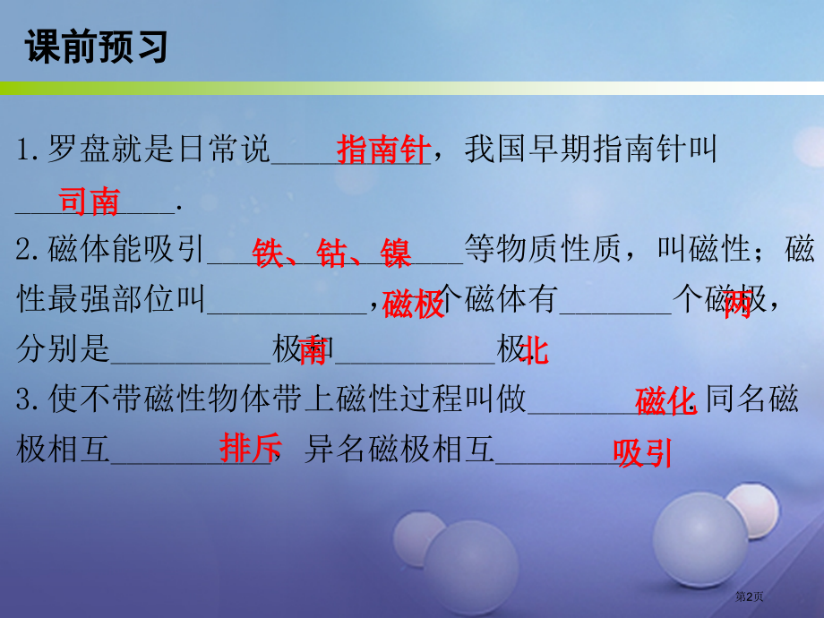 九年级物理全册20.1磁现象磁场第一课时.pptx_第2页