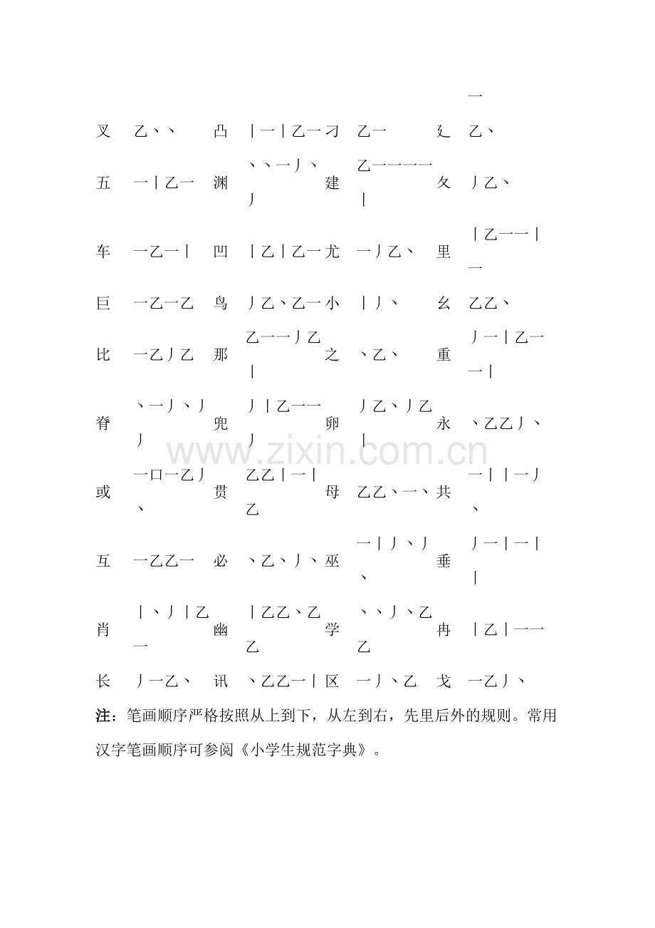 部分常用汉字笔顺规范.doc_第2页