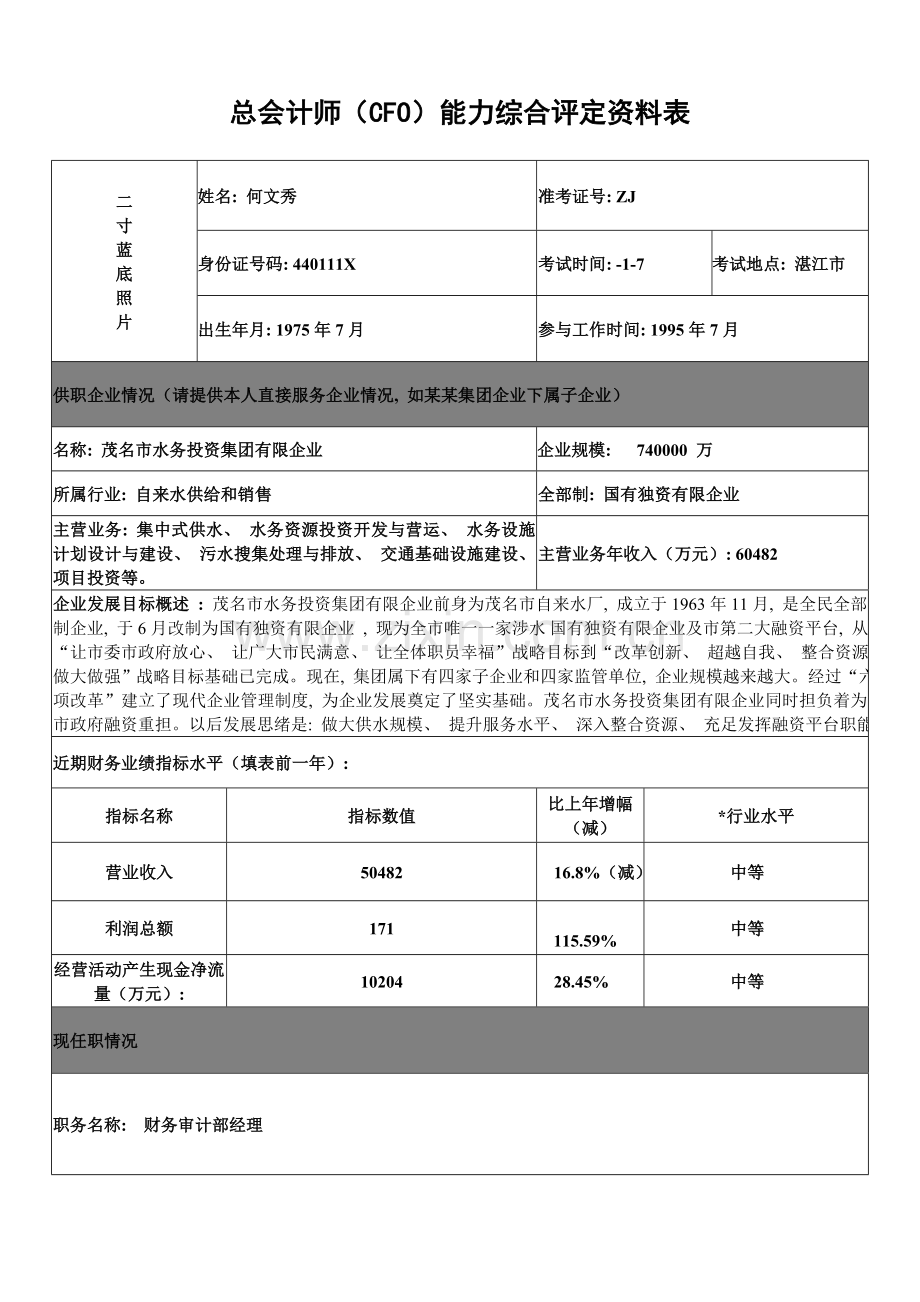 何文秀cfo能力综合评估表格模板.doc_第1页
