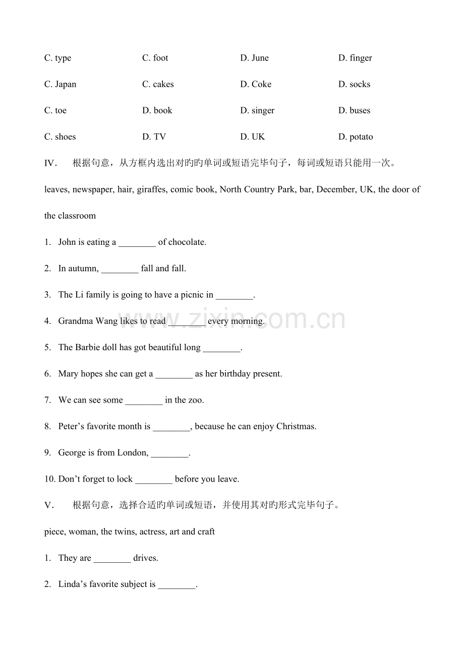 2023年小升初英语名词专项练习.doc_第2页