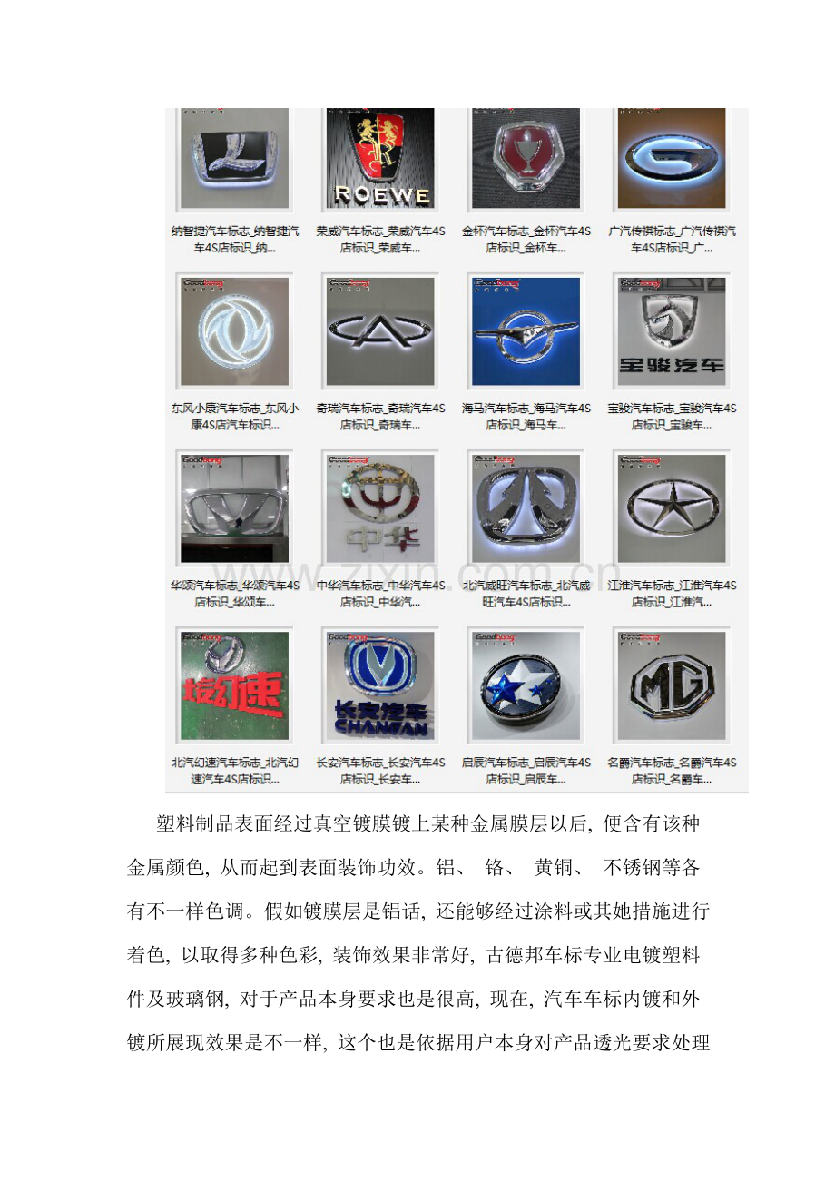 真空镀膜工艺电镀亚克力真空吸塑车标.doc_第2页