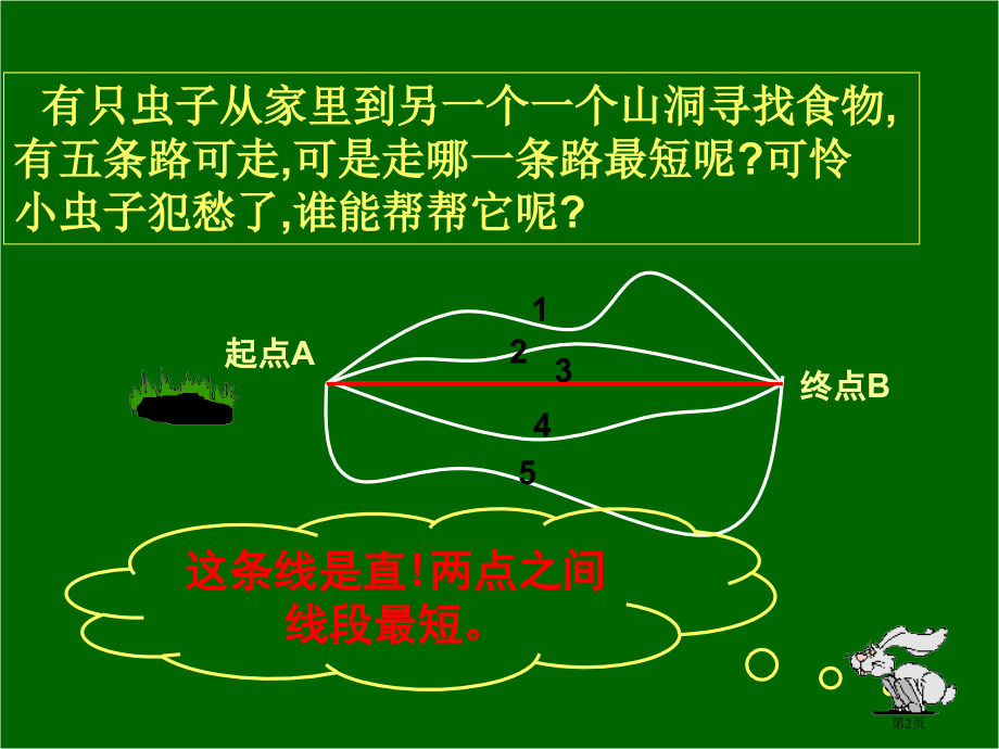 人教版四年级上册线段直线射线的认识.pptx_第2页