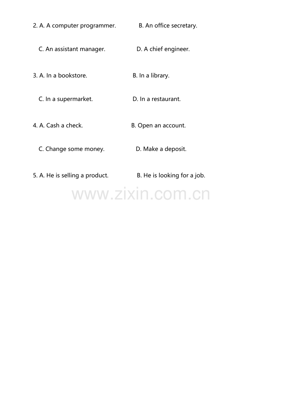 2023年A级-6月高等学校英语应用能力考试真题.docx_第2页