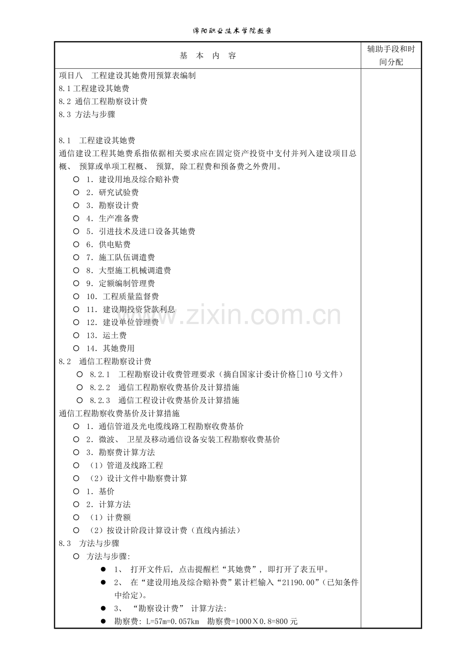 项目八工程建设其他费用预算表的编制.doc_第2页