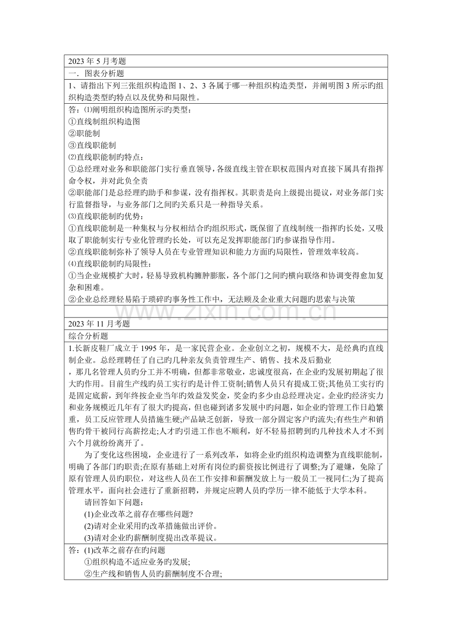 2023年人力资源二级考试所有的简答和综合题.doc_第1页