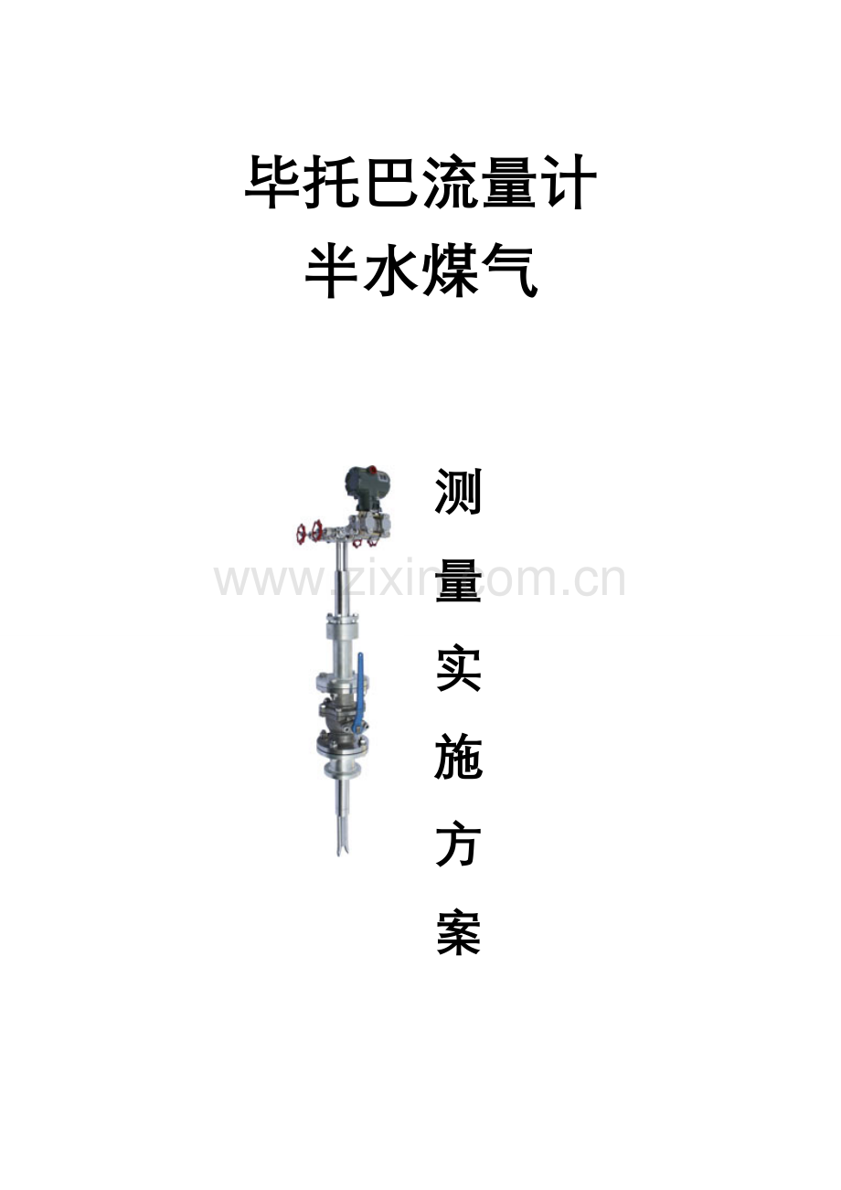 毕托巴流量计在半水煤气上的可实施测量方案.doc_第1页