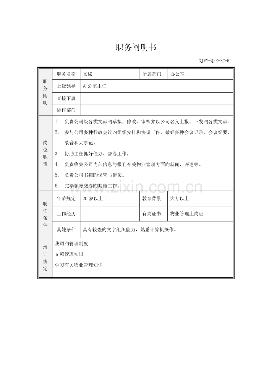 物业公司各岗位任职要求及岗位基本职责.docx_第2页