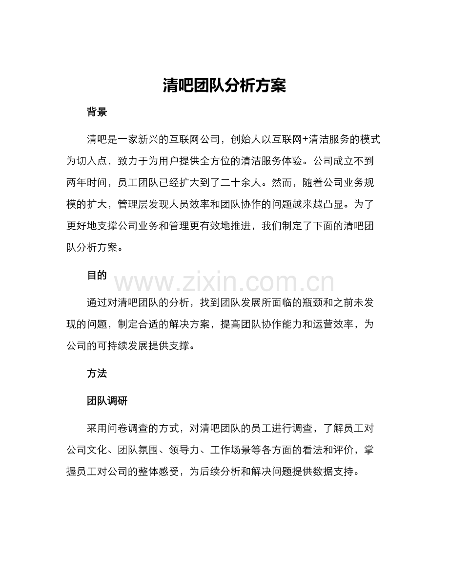 清吧团队分析方案.docx_第1页