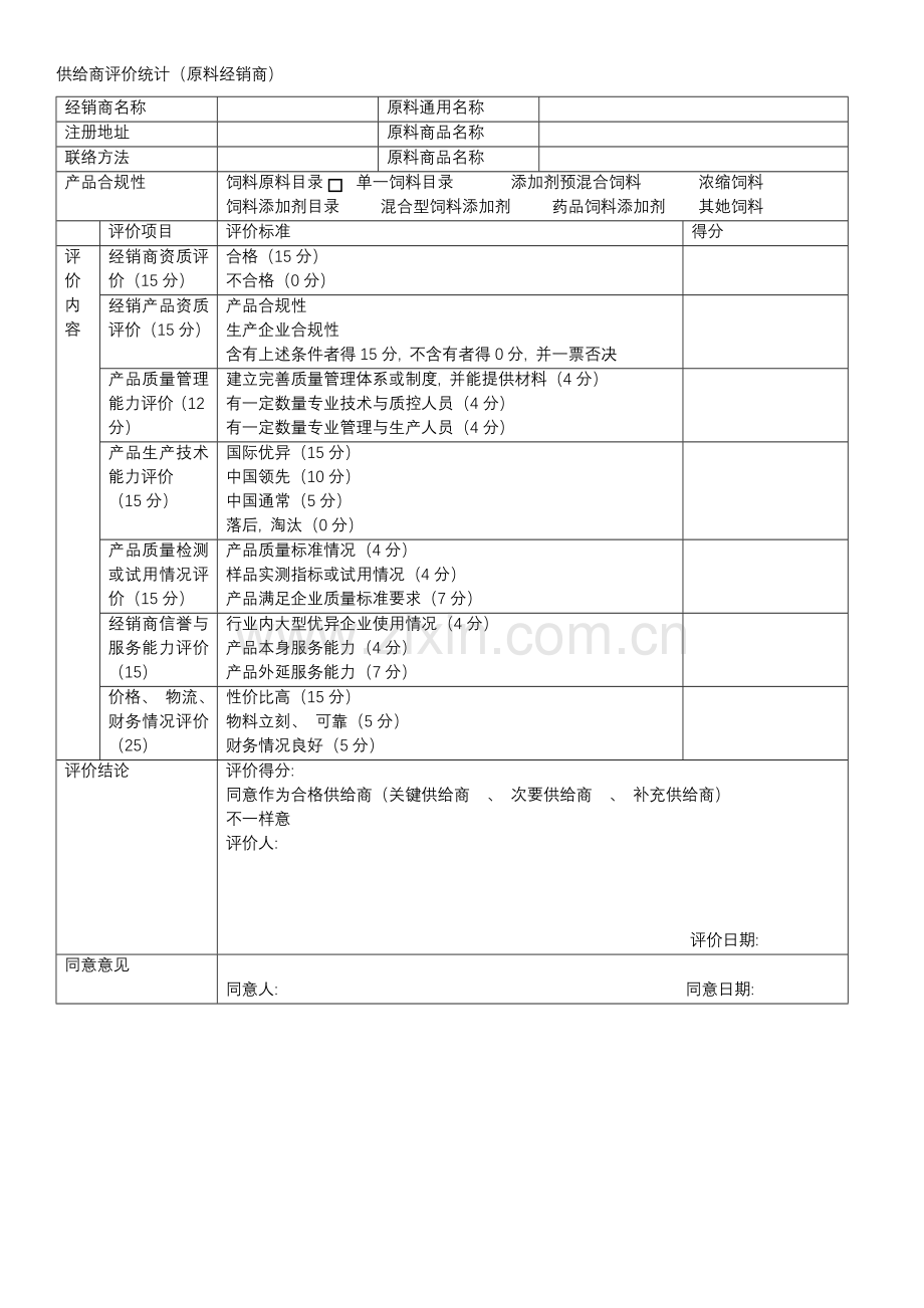 饲料质量安全管理规范记录表格模板.docx_第2页