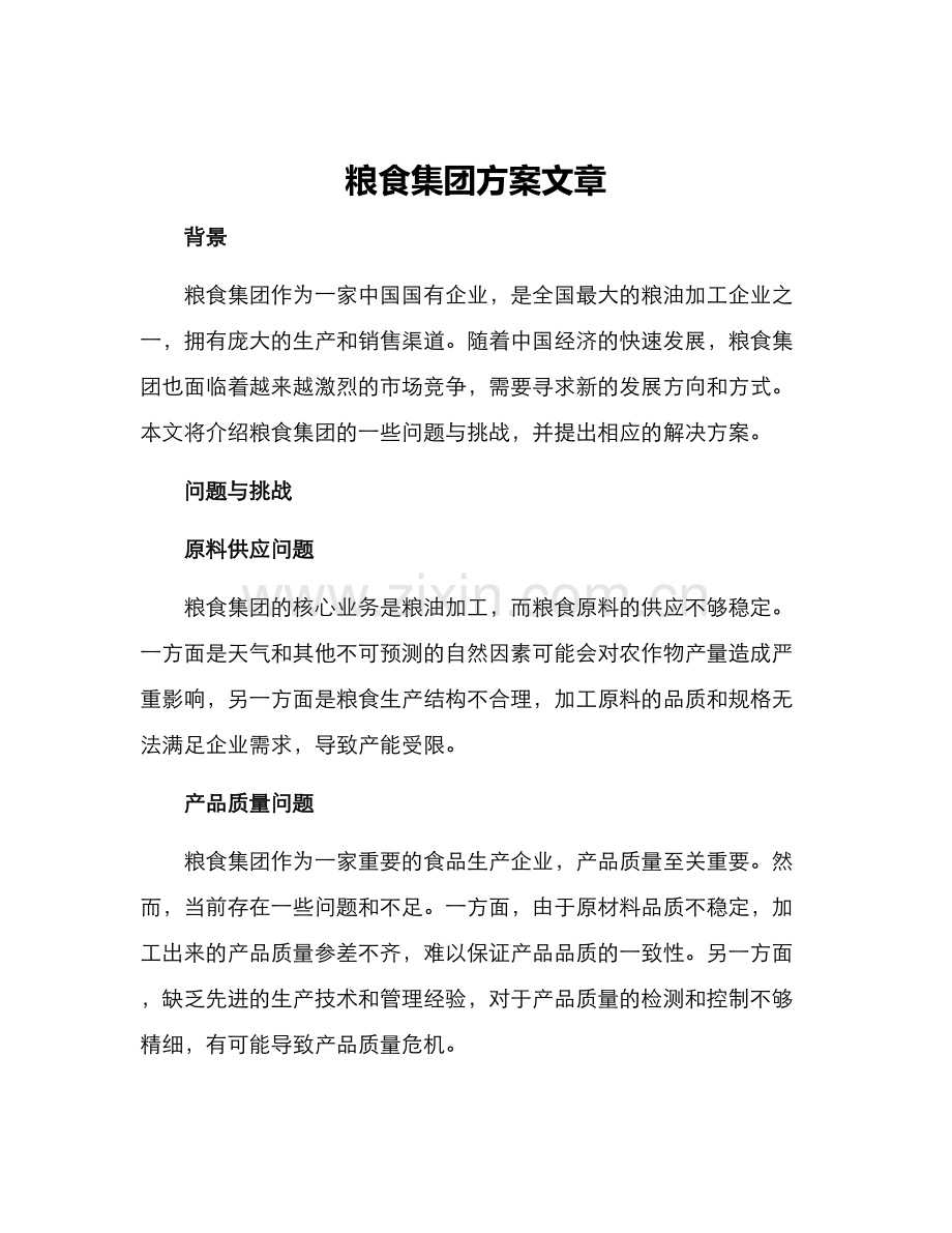 粮食集团方案文章.docx_第1页